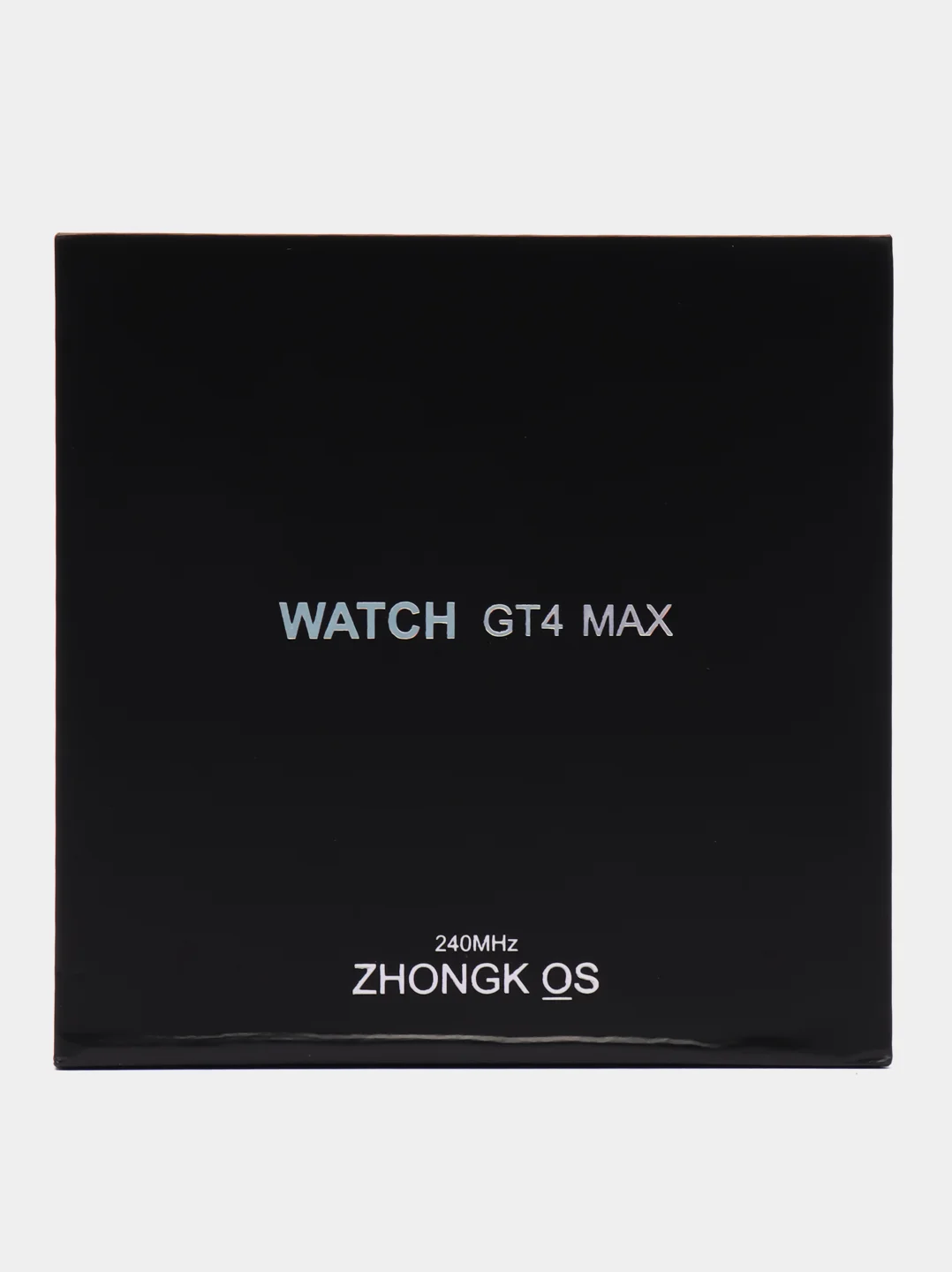 Серебряный смарт часы GT4 MAX 2024, круглые