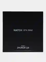 Серебряный смарт часы GT4 MAX 2024, круглые