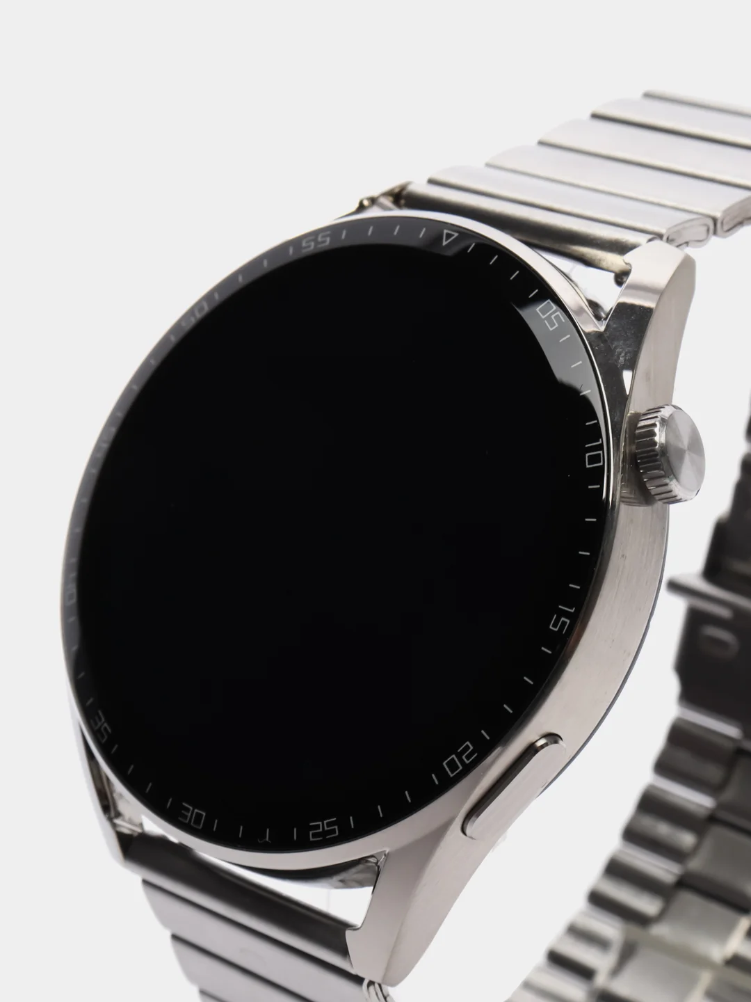 Серебряный смарт часы GT4 MAX 2024, круглые