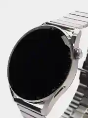 Серебряный смарт часы GT4 MAX 2024, круглые