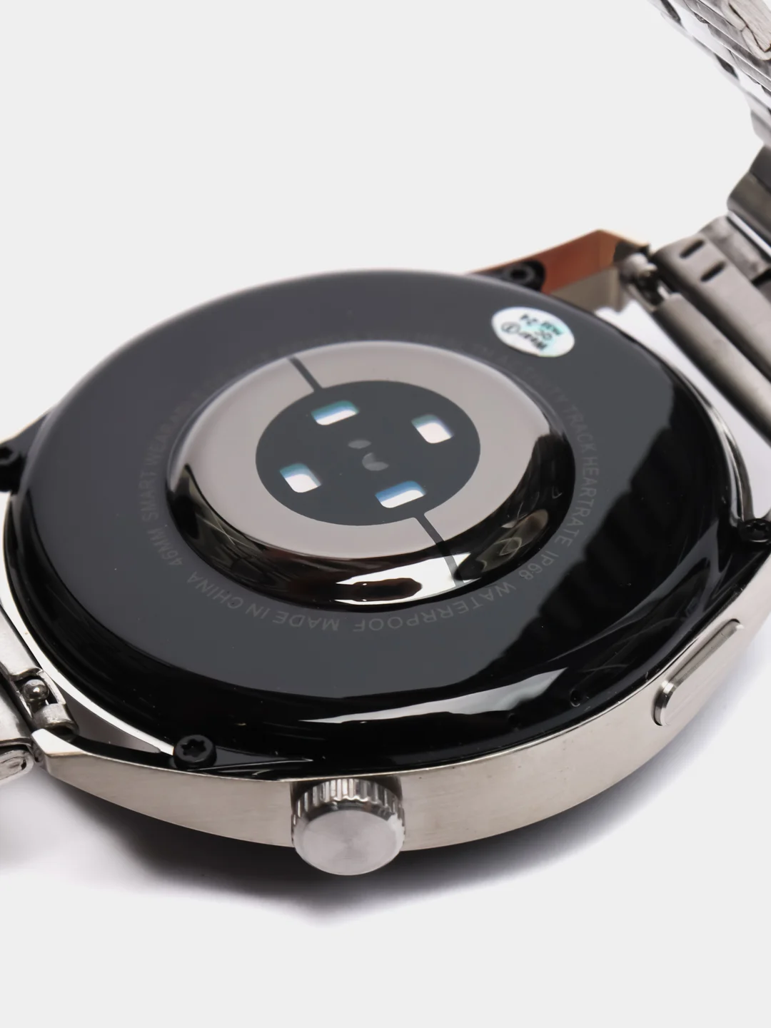 Серебряный смарт часы GT4 MAX 2024, круглые