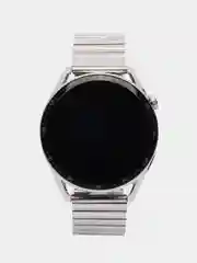 Серебряный смарт часы GT4 MAX 2024, круглые