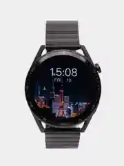 Черный смарт часы GT4 MAX 2024, круглые