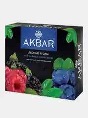 Чай черный AKBAR "Лесные ягоды", 100 пакетиков по 1,5 г