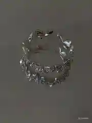 Серый металлик кольцо женское с бабочкой