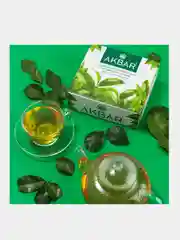 Чай зеленый AKBAR Классический, 100 пакетиков по 2 г
