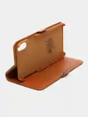 Оранжевый чехол-книжка для iPhone XS Max с визитницей / отделом для карточки G-Case Premium Honour