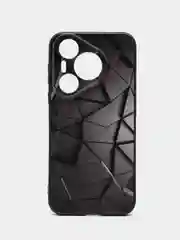 Тёмно-серый чехол для Huawei Pura 70 с принтом, с рисунком (Хуавей Пура 70)