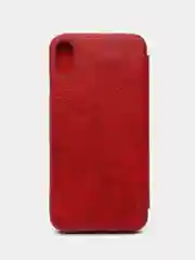 Красный чехол-книжка для iPhone XS Max с визитницей / отделом для карточки G-Case