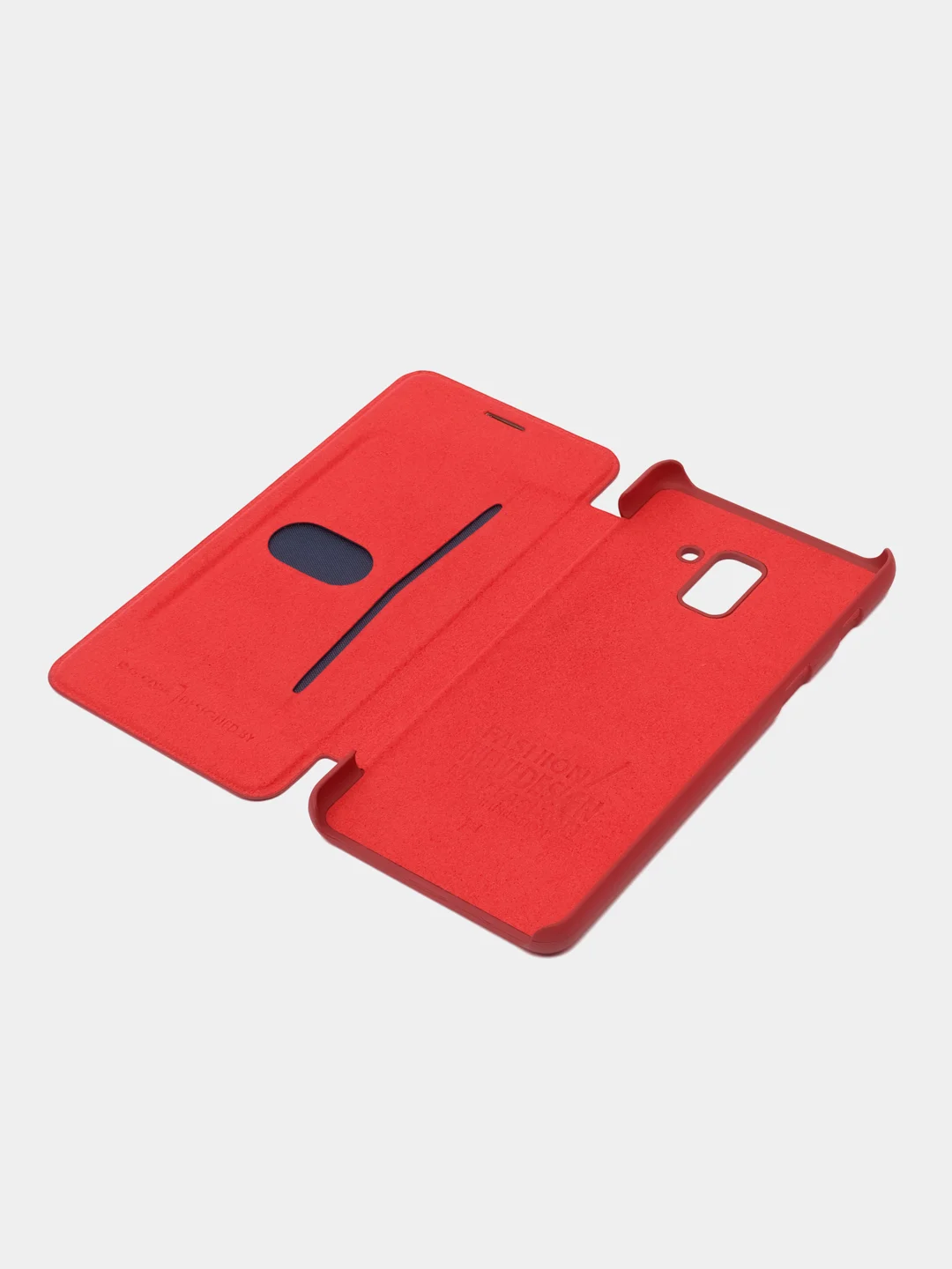 Красный чехол-книжка для Samsung A6 2018, A8 2018, A8 Plus 2018, A9 2018 с визитницей G-Case