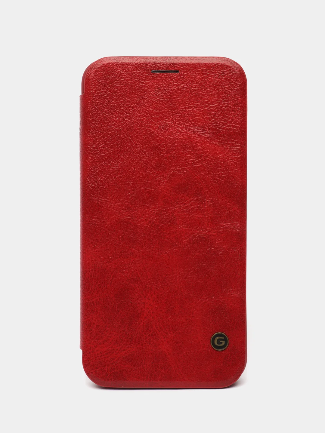 Красный чехол-книжка для iPhone XS Max с визитницей / отделом для карточки G-Case