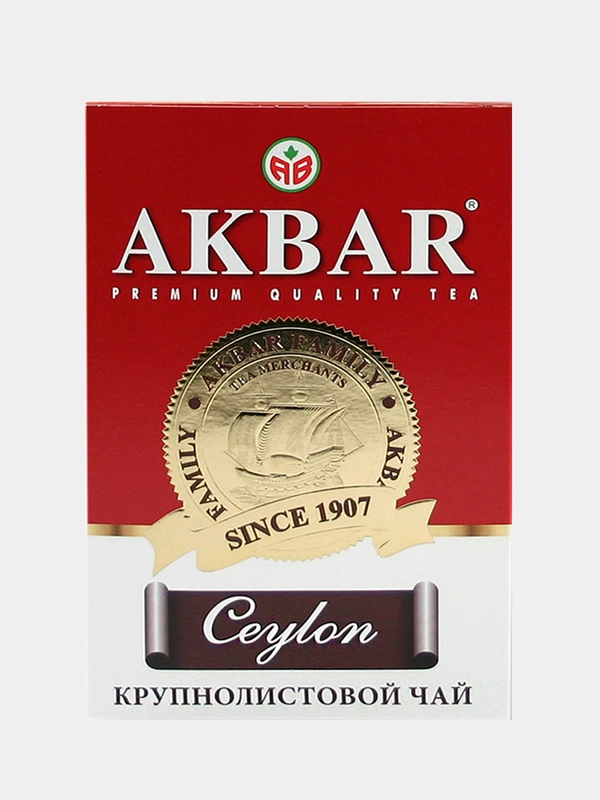 Чай черный AKBAR CEYLON крупнолистовой, 250 г