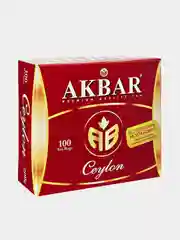 Чай черный AKBAR CEYLON, 100 пакетиков по 2 г