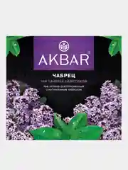 Чай черный AKBAR с чабрецом, 100 пакетиков по 1,5г