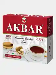 Чай черный AKBAR Limited Edition, 100 пакетиков по 2 г