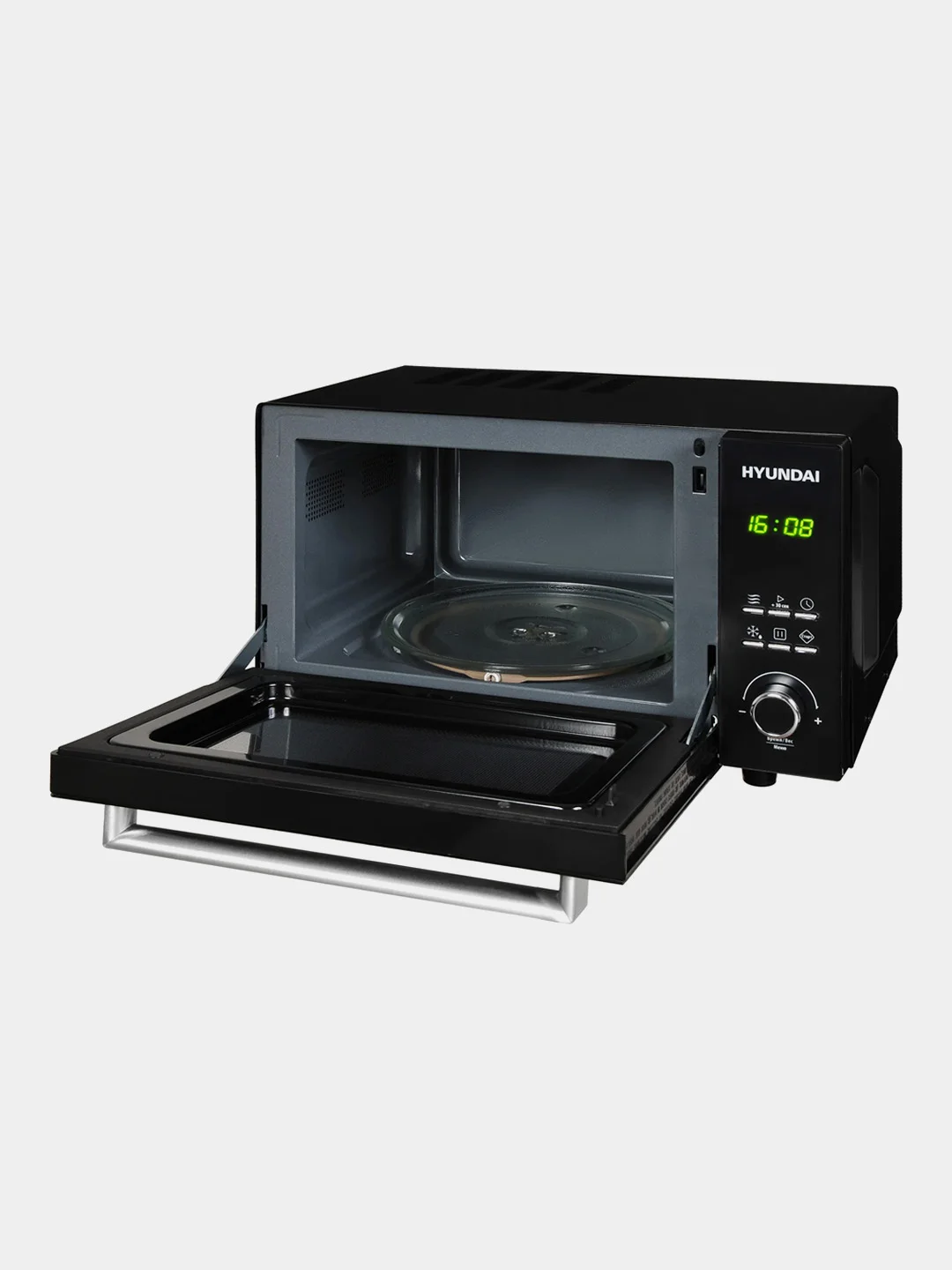 Микроволновая печь Hyundai HYM-D2073, 23 л, 800 Вт, черная