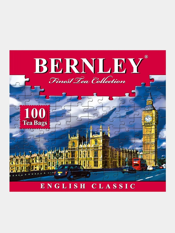 Чай черный BERNLEY ENGLISH CLASSIC, 100 пакетиков по 2 г