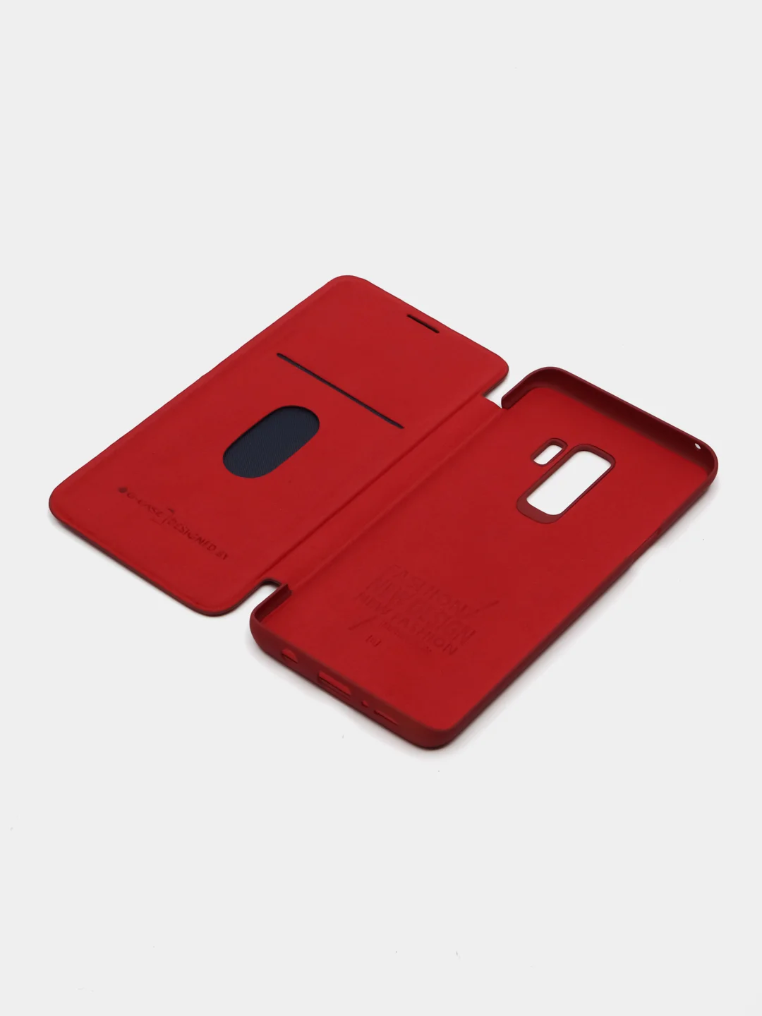 Красный чехол-книжка для Samsung S9, S9 Plus, S10 Plus, S10E с отделом для карточки G-Case