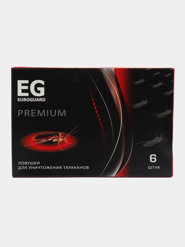 Ловушка EUROGUARD PREMIUM от тараканов и муравьев 6 дисков