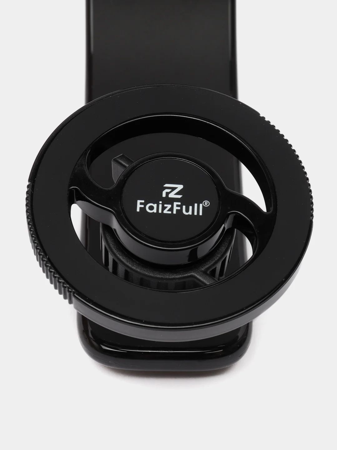 Черный держатель для телефона автомобильный магнитный усиленный FaizFull F66