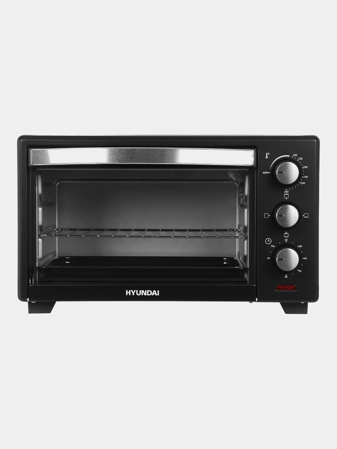 Мини-печь Hyundai MIO-HY090, 20 л, 1380 Вт, черная