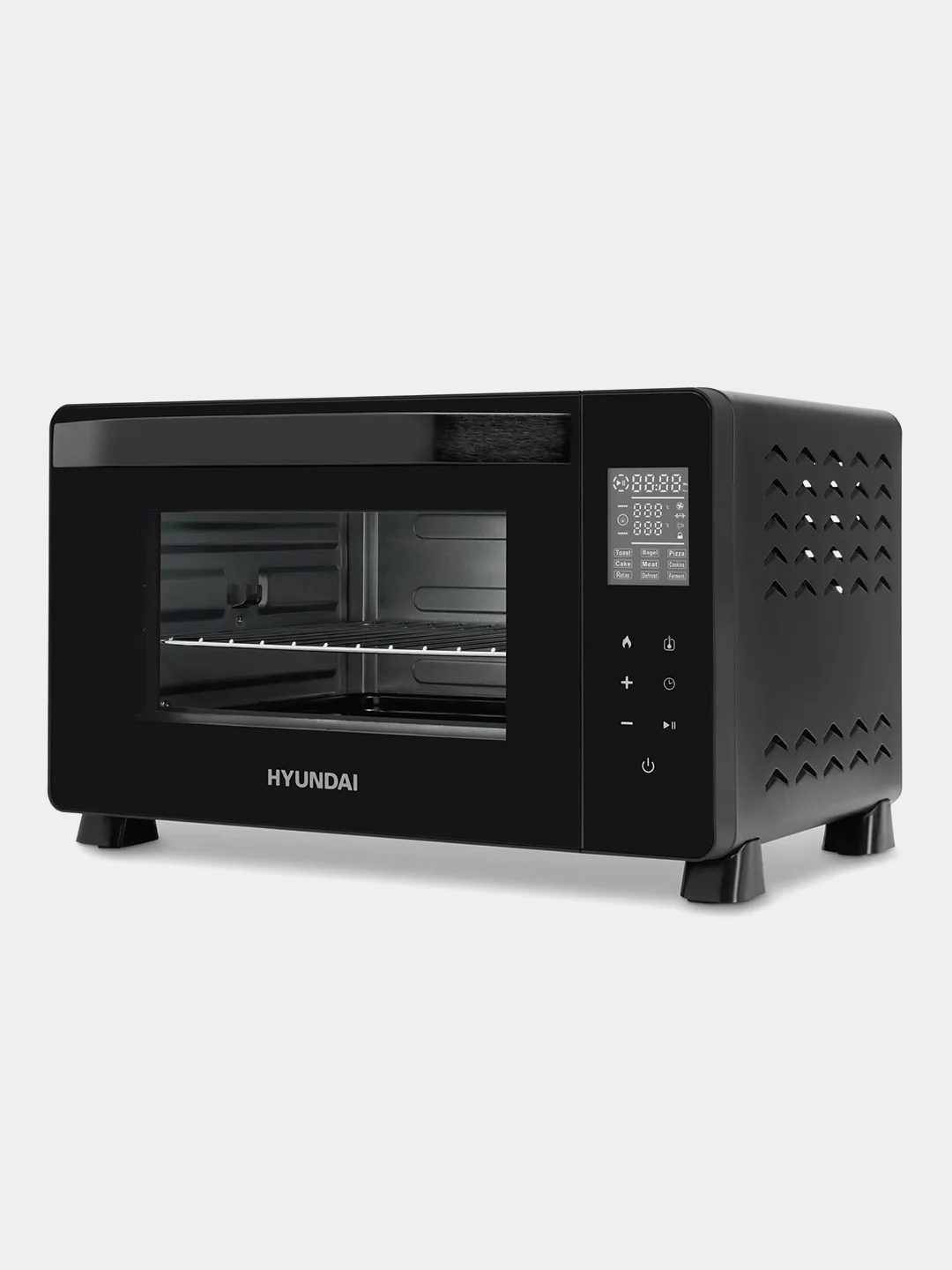 Мини-печь Hyundai MIO-HY088, 23л, 1500Вт, черный