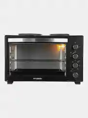 Мини-печь Hyundai MIO-HY099, 45л, 1600Вт, черный