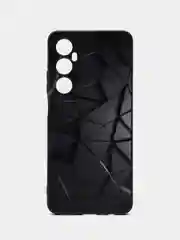 Тёмно-серый чехол для Realme C65 с принтом, с рисунком (Реалми С65)
