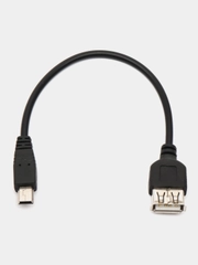 Кабель адаптер переходник OTG mini USB на USB для автомобиля MP3, MP4, камеры
