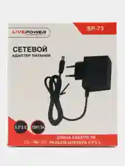 Сетевой блок питания 12В 1,5А, штекер разъем 5.5х2.5мм, адаптер зарядное устройство SP-73