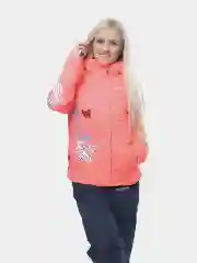 Кораллово-розовый женский зимний утепленный спортивный костюм из плащевки