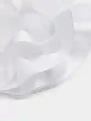 Серый металлик банты школьные, белые, на резинке,  на 1-е сентября