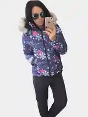Синий меланж женский зимний утепленный спортивный костюм из плащевки