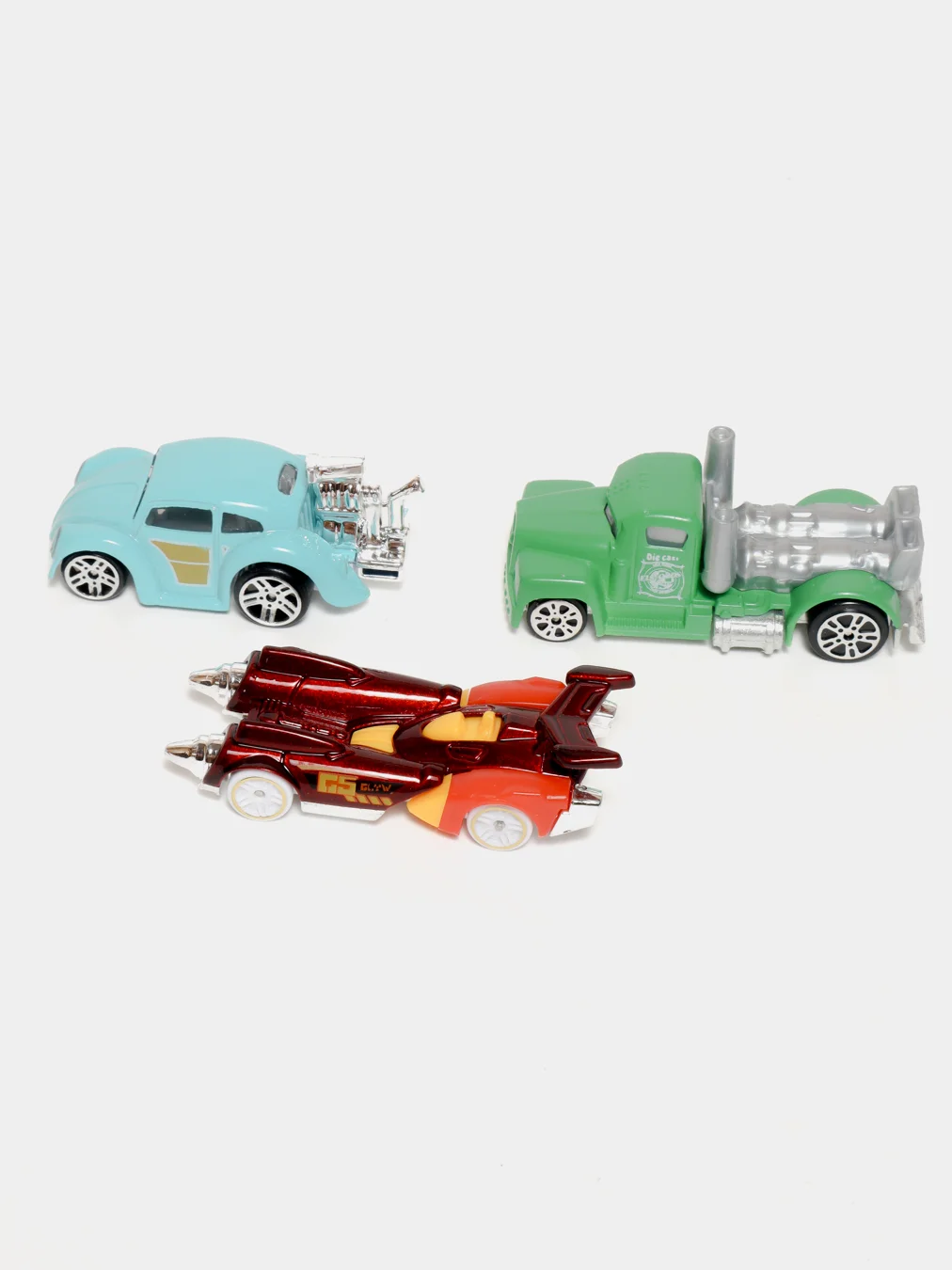 Бирюзовый набор машинок / Детская игрушечная машинка / Хот Вилс / Hot Wheels / Металлические машины