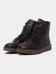 Бордовый ботинки женские зимние Rieker