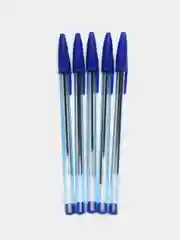 Ручка шариковая 0.7мм, синяя, прозрачный корпус "LC-Blue"