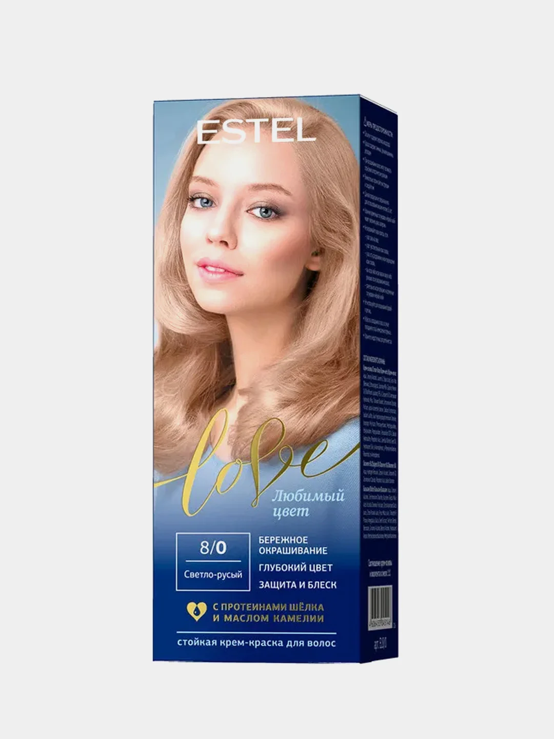 Стойкая крем-краска для волос ESTEL LOVE "Светло-русый", 8/0