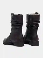 Бордовый полусапоги женские зимние Rieker