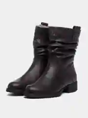 Бордовый полусапоги женские зимние Rieker