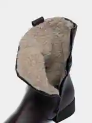 Бордовый полусапоги женские зимние Rieker