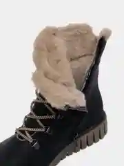 Черный ботинки женскиезимние Rieker