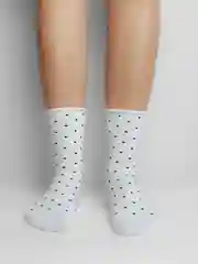 Белый носки женские в горошек