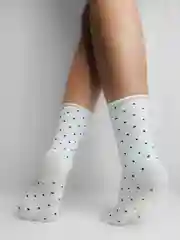 Белый носки женские в горошек