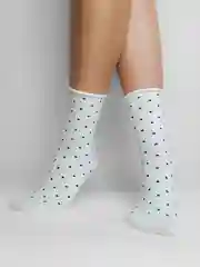 Белый носки женские в горошек