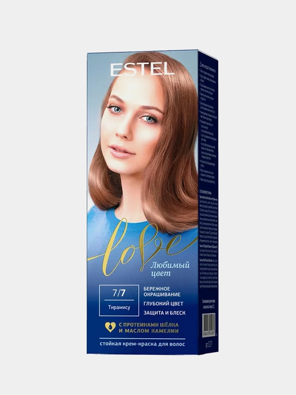 Стойкая крем-краска  для волос ESTEL LOVE Тирамису, 7/7