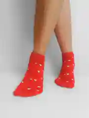 Белый носки женские короткие с сердечками, 1 пара, 3 пары, 5 пар