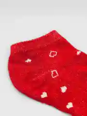 Белый носки женские короткие с сердечками, 1 пара, 3 пары, 5 пар