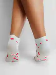 Белый носки женские короткие с сердечками, 1 пара, 3 пары, 5 пар