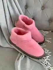Тапочки домашние женские угги из овечьей шерсти меховые