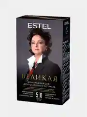 Стойкая крем-краска для седых волос ESTEL Великая, "Светлый шатен", 5/0